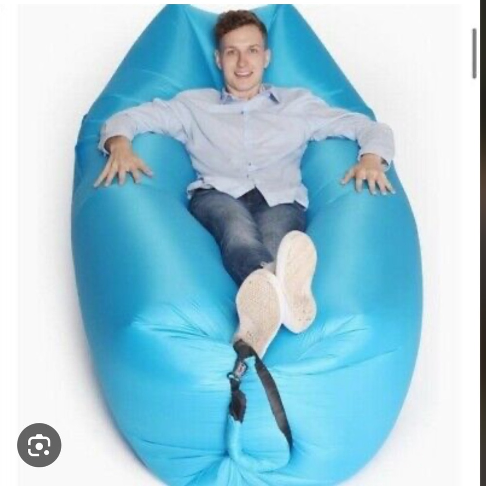 Blue Pouch Couch Inflatable Sofa - Picture 3 of 3